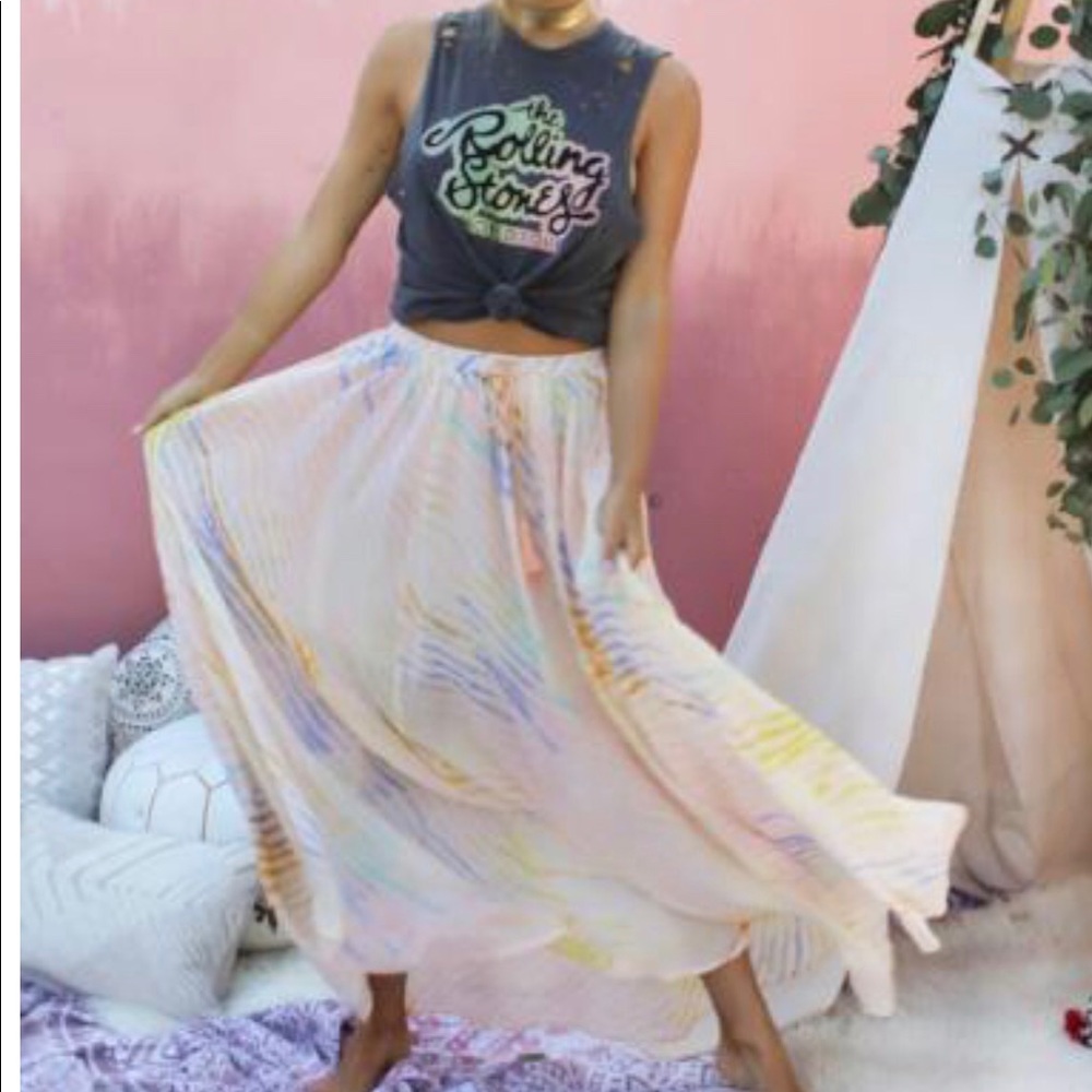 Free People Multicolor Maxi Skirt